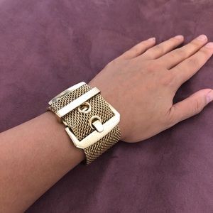 Stylish gold cuff bracelet